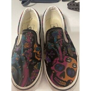 Van's Classic Trippy Dip Slip On Shoes Men's 5.5 Women’s 7 Mushroom Psychedelic